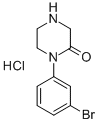 1-(3-BROMEPHENYL)-PIPERAZIN-2-ONE HCL Struktur