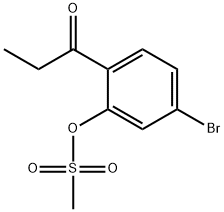 5-BROMO-2-PROPIONYLPHENYL METHANESULFONATE Struktur