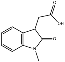 (1-METHYL-2-OXO-2,3-DIHYDRO-1H-INDOL-3-YL)-ACETIC ACID Struktur