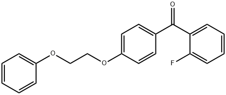 2-FLUORO-4'-(2-PHENOXYETHOXY)BENZOPHENONE Struktur