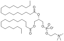 3-PALMITOYL-2-STERAOYL-SN-GLYCERO-1-PHOSPHORYLCHOLINE Struktur