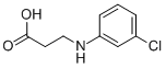 B-ALANINE, N-(3-CHLOROPHENYL)- Struktur