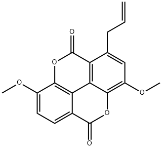 1-Allyl-catellagic Acid Diethyl Ether Struktur