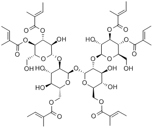 Actinotetraose Hexatiglate Struktur