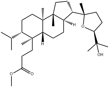 (24S)-20,24-Epoxy-25-hydroxy-3,4-secodammaran-3-oic acid methyl ester Struktur