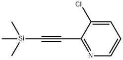 3-chloro-2-trimethylsilanylethynyl-pyridine Struktur