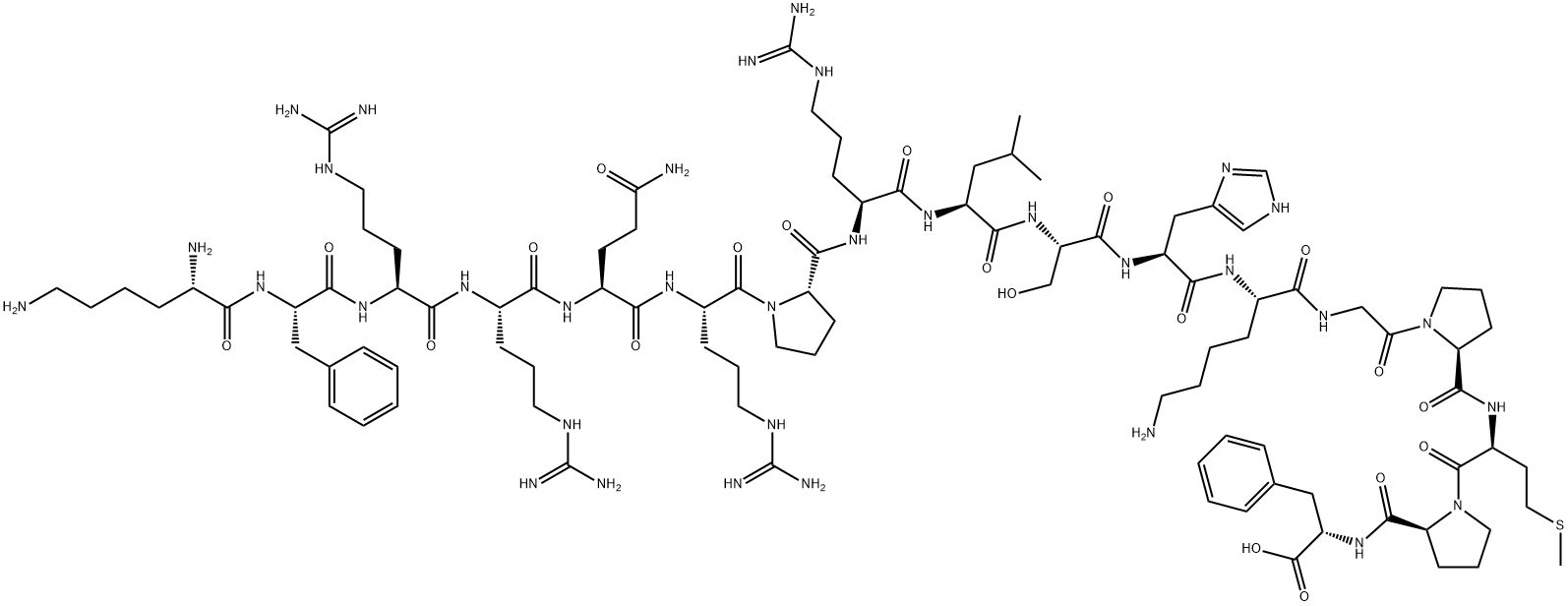 APELIN PRECURSOR (61-77) (HUMAN, BOVINE, MOUSE, RAT) TRIFLUOROACETATE Struktur