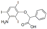 2-(3-Amino-2,4,6-triiodophenyloxy)-2-phenylacetic acid Struktur