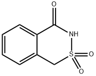 1H-2,3-benzothiazin-4(3H)-one 2,2-dioxide  Struktur