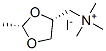 1,3-Dioxolane-4-methanaminium, N,N,N,2-tetramethyl-, iodide, (2S-cis)- Struktur