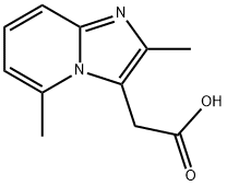 2,5-Dimethylimidazo(1,2-a)pyridine-3-aceticacid Struktur