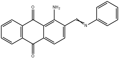 1-amino-2-[(phenylimino)methyl]anthraquinone Struktur