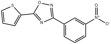 3-(3-NITROPHENYL)-5-(2-THIENYL)-1,2,4-OXADIAZOLE Struktur