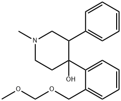 4-(2-((MethoxyMethoxy)Methyl)phenyl)-1-Methyl-3-phenylpiperidin-4-ol Struktur