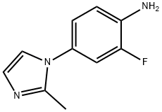 2-FLUORO-4-(2-METHYL-IMIDAZOL-1-YL)-PHENYLAMINE Struktur