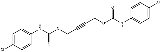 Bis(p-chlorophenylcarbamic acid)2-butyne-1,4-diyl ester Struktur