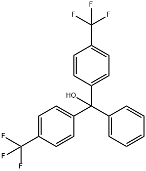 Phenylbis[4-(trifluoromethyl)phenyl]methanol Struktur