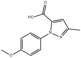 2-(4-METHOXY-PHENYL)-5-METHYL-2H-PYRAZOLE-3-CARBOXYLIC ACID Struktur