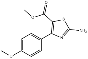 2-AMINO-4-(4-METHOXYPHENYL)-5-THIAZOLECARBOXYLIC ACID METHYL ESTER Struktur