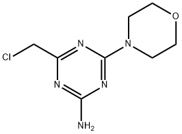 4-(chloromethyl)-6-(4-morpholinyl)-1,3,5-triazin-2-amine Struktur