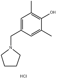 2,6-DIMETHYL-4-(TETRAHYDRO-1H-PYRROL-1-YLMETHYL)PHENOL HYDROCHLORIDE Struktur