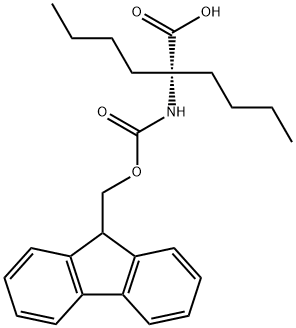 2-(((9H-fluoren-9-yl)Methoxy)carbonylaMino)-2-butylhexanoic acid Struktur