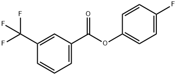 4-FLUOROPHENYL 3-(TRIFLUOROMETHYL)BENZOATE Struktur