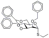 Ethyl 2,3-Di-O- benzyl-4,6-O-benzylidene-1-deoxy-1-thio-α-D-mannopyranoside Struktur