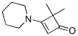 4,4-Dimethyl-3-piperidino-2-cyclobuten-1-one Struktur