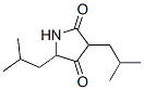 2,4-Pyrrolidinedione, 3,5-bis(2-methylpropyl)- (9CI) Struktur