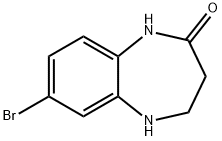 7-BROMO-1,3,4,5-TETRAHYDRO-2H-1,5-BENZODIAZEPIN-2-ONE Struktur