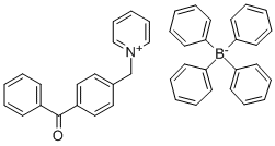 1-(4-[BENZOYL] BENZYL)PYRIDINIUM TETRAPHENYLBORATE Struktur