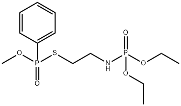 Phenylphosphonothioic acid S-[2-(diethoxyphosphinylamino)ethyl]O-methyl ester Struktur