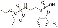 N-dipropan-2-yloxyphosphoryl-2-(methoxy-phenyl-phosphoryl)sulfanyl-eth anamine Struktur