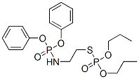 Phosphorothioic acid S-[2-(diphenoxyphosphinylamino)ethyl]O,O-dipropyl ester Struktur