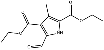 5-FORMYL-3-METHYL-1H-PYRROLE-2,4-DICARBOXYLIC ACID DIETHYL ESTER Structure