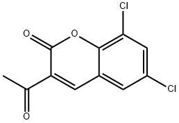 3-ACETYL-6,8-DICHLORO-2H-CHROMEN-2-ONE Struktur