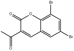 6,8-DibroMo-3-acetylcouMarin Struktur