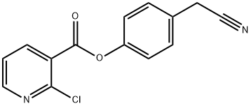 4-(CYANOMETHYL)PHENYL 2-CHLORONICOTINATE Struktur