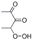 2,3-Pentanedione, 4-hydroperoxy- (9CI) Struktur