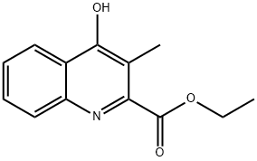 ETHYL 4-HYDROXY-3-METHYLQUINOLINE-2-CARBOXYLATE Struktur