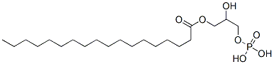 2-hydroxy-3-(phosphonooxy)propyl stearate Struktur