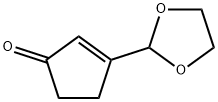 2-Cyclopenten-1-one,  3-(1,3-dioxolan-2-yl)- Struktur