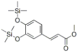 3-[3,4-Bis(trimethylsilyloxy)phenyl]propenoic acid methyl ester Struktur