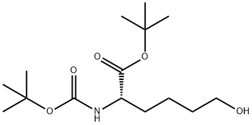 TERT-BUTYL 2-(TERT-BUTOXYCARBONYLAMINO)-6-HYDROXYHEXANOATE Struktur