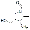 1-Pyrrolidinecarboxaldehyde, 3-amino-4-(hydroxymethyl)-2-methyl-, (2S,3R,4R)- (9CI) Struktur