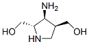 2,4-Pyrrolidinedimethanol,3-amino-,(2S,3S,4S)-(9CI) Struktur