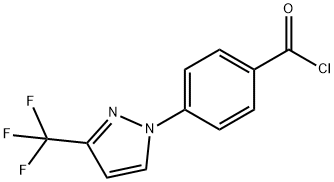 4-[3-(TRIFLUOROMETHYL)-1H-PYRAZOL-1-YL]BENZOYL CHLORIDE Struktur