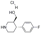 (3S,4R)-4-(4-Fluorophenyl)piperidine-3-Methanol Hydrochloride Struktur