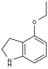 1H-Indole,4-ethoxy-2,3-dihydro-(9CI) Struktur